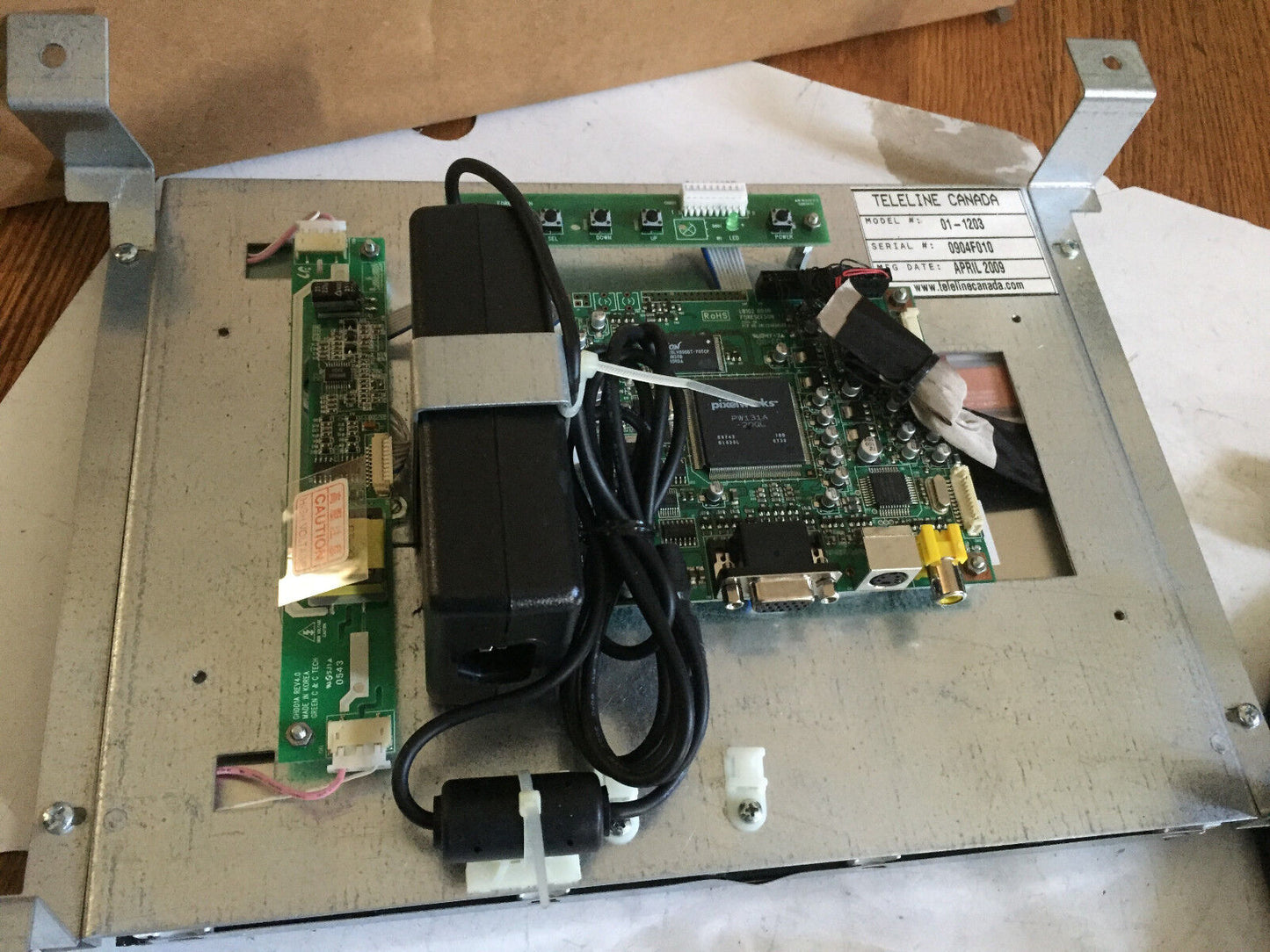 New Teleline 01-1203,Teleline Canada 01-1203,Lb102 R03a Monitor Tk121fk504,Ct