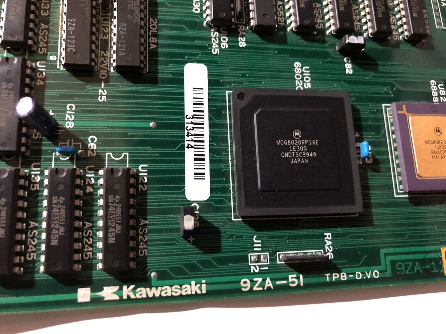 Kawasaki 50999-1485 Robot/Servo Pcb Board 9Za-51 Tpb-D.Vo 313414,9Za-41,To,Bc