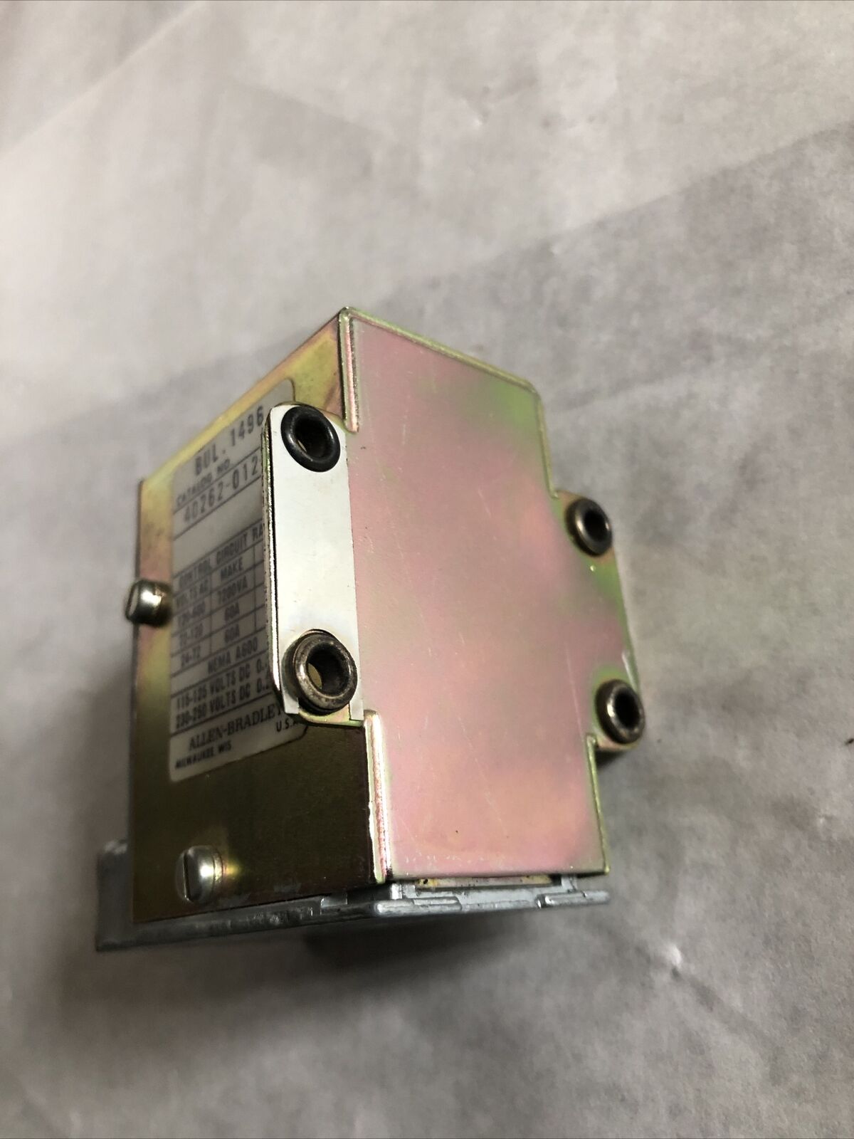 Allen Bradley 40262-012-56,Bul 1496  Timing Mechanism,Sr