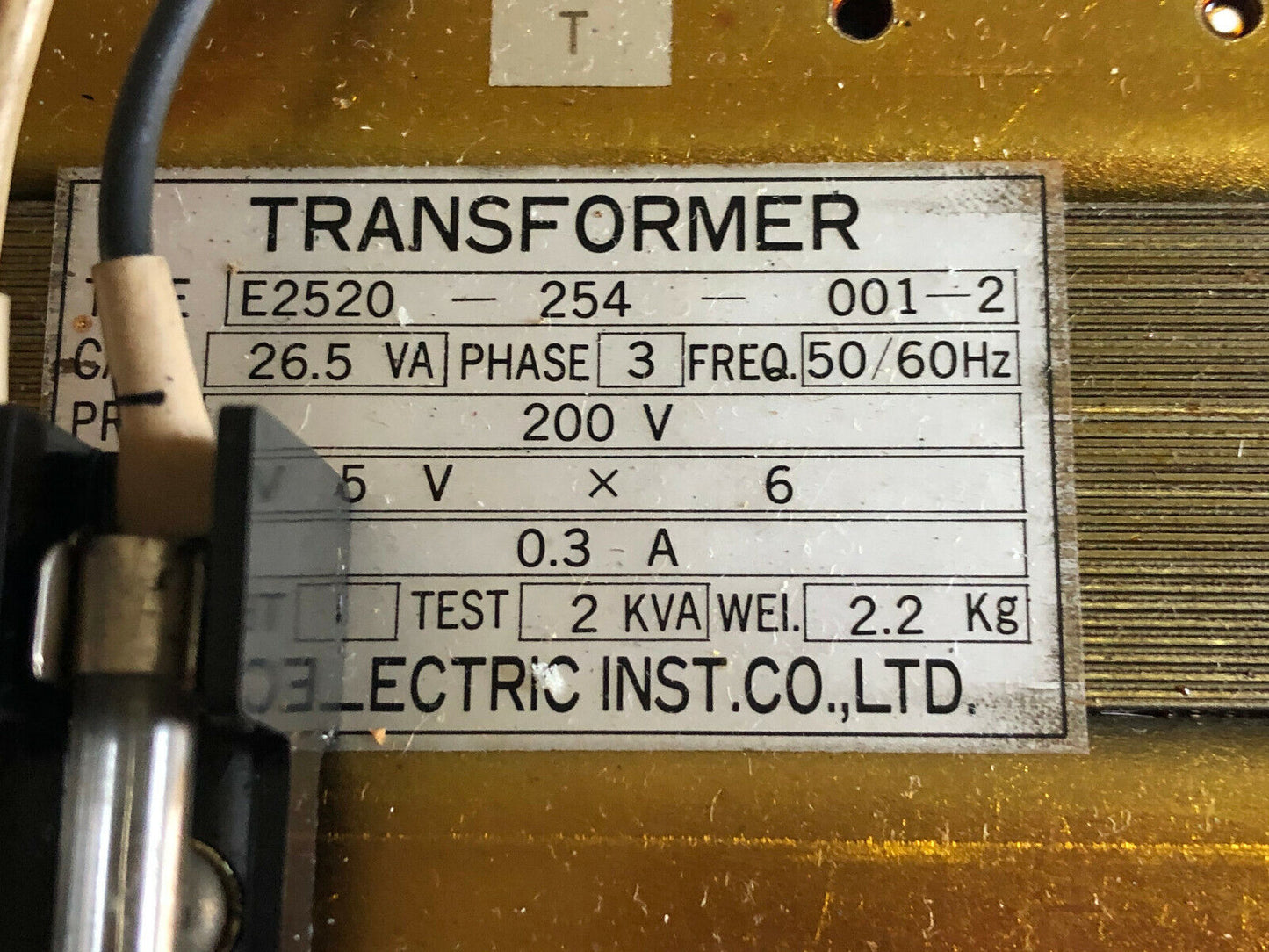 Electric Transformer E2520-254-001-2 Transfomer E2520 254 001 2,Dl