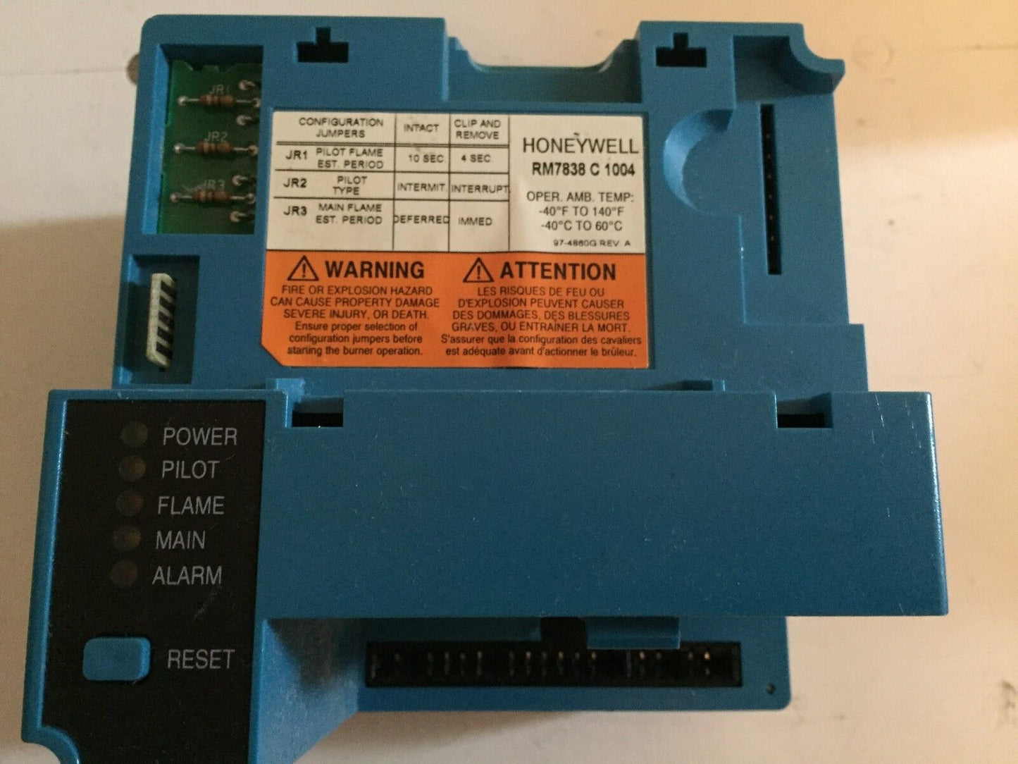 Honeywell Rm7838c1004 Honeywell Burner Control Rm7838 C 1004 ,Ee,Ea