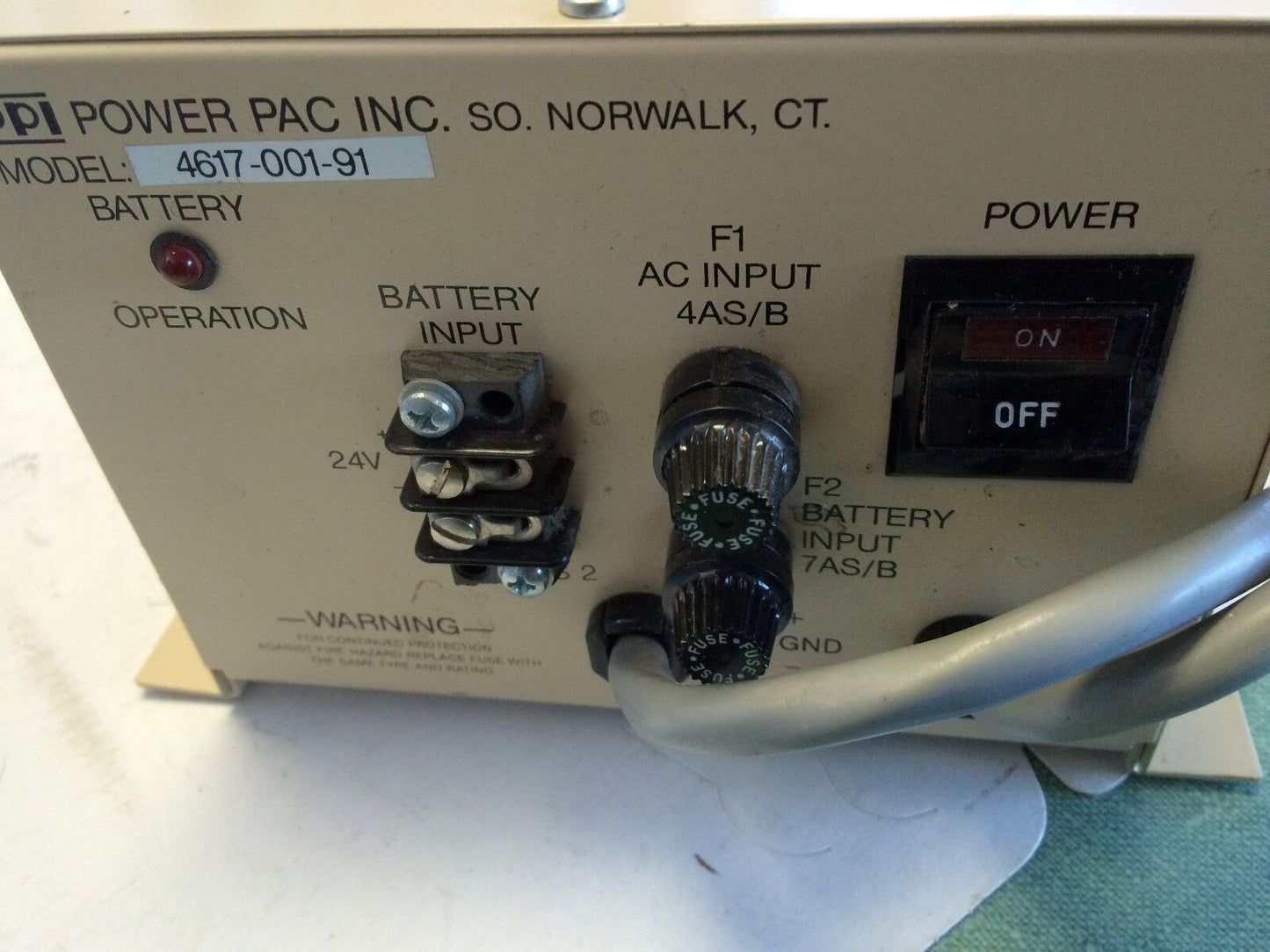 Power Pac  4617-001-91 Power Supply 24Vdc 6.5Amp Output,Walker Ps10a-Bb ,Ck