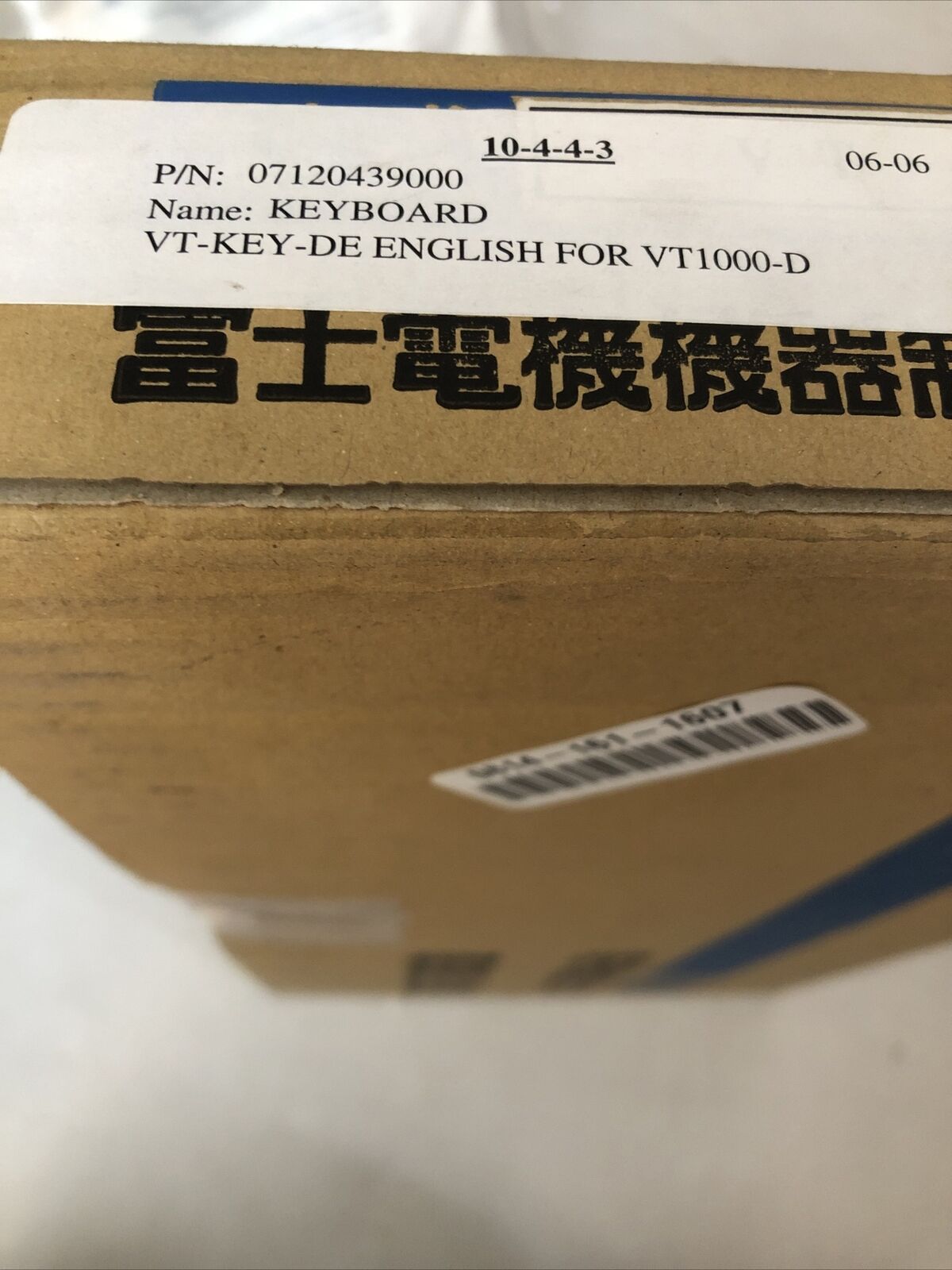 Fuji Vt-Key-De,Vt-1000D,F770 6127(3)A Operator 07120439000 Keyboard,589539000,Cw