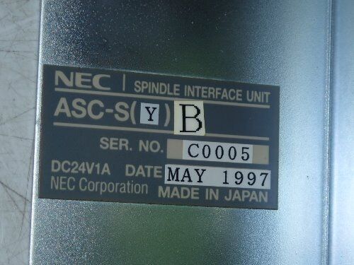 Nec Asc-S(Y),Nec Asc-S(Y)B Spindle Interface Unit,Vasach 163-553370-001,Asc-S,Eh