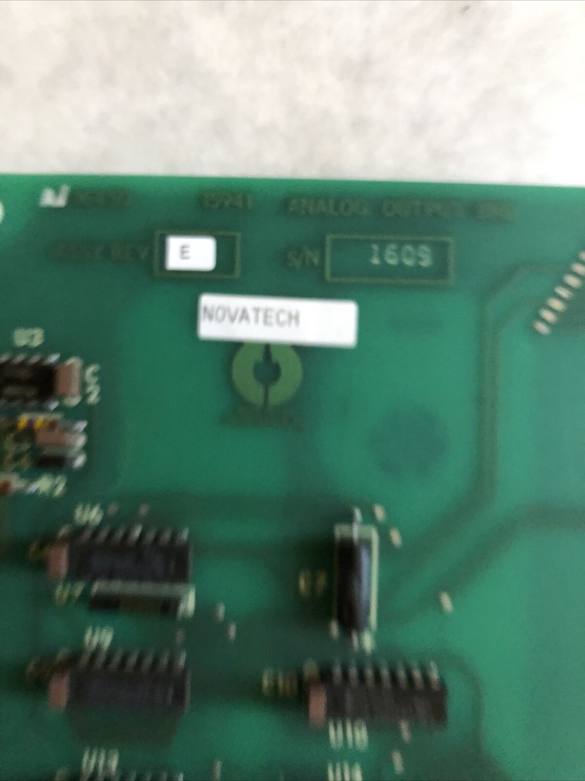 Novatech A16450,A/16450 15941 Pc Board Analog Output Brd,D16450,Bm