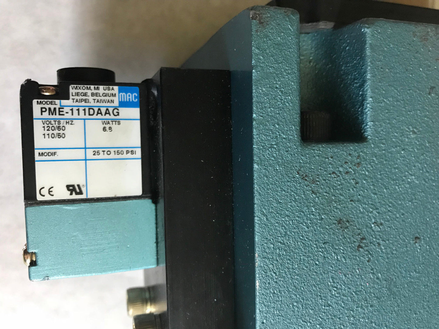 Mac Mac500a-V2f2-Pm-111Da Pneumatic Solenoid Valve,Pme111daag,Pme111daag,120V,Ep