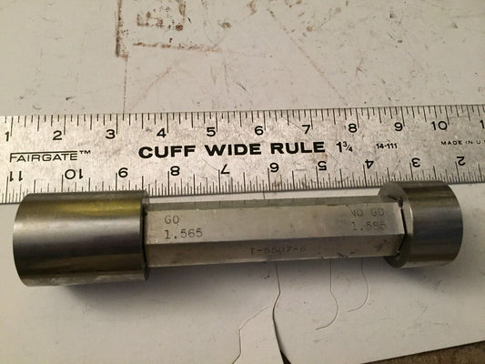 Used Go No Go Gage, Go  Gauge,1.565, 1.585  The Pipe Machinery   ,Am