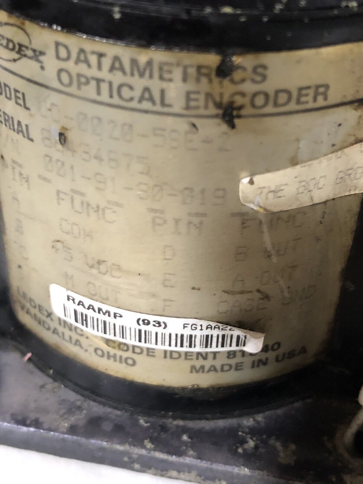 Lot 3 Ledex Hd30 Datametrics Optical Rotary Encoder 3/8" Shaft U0-0020-58E-2,Tn