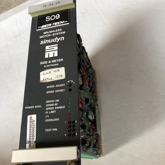 Sieb & Meyer 26.44.29,Sinudyn,26.44.0007.2,So9 Brushless Motor System,Smr 419,Cz