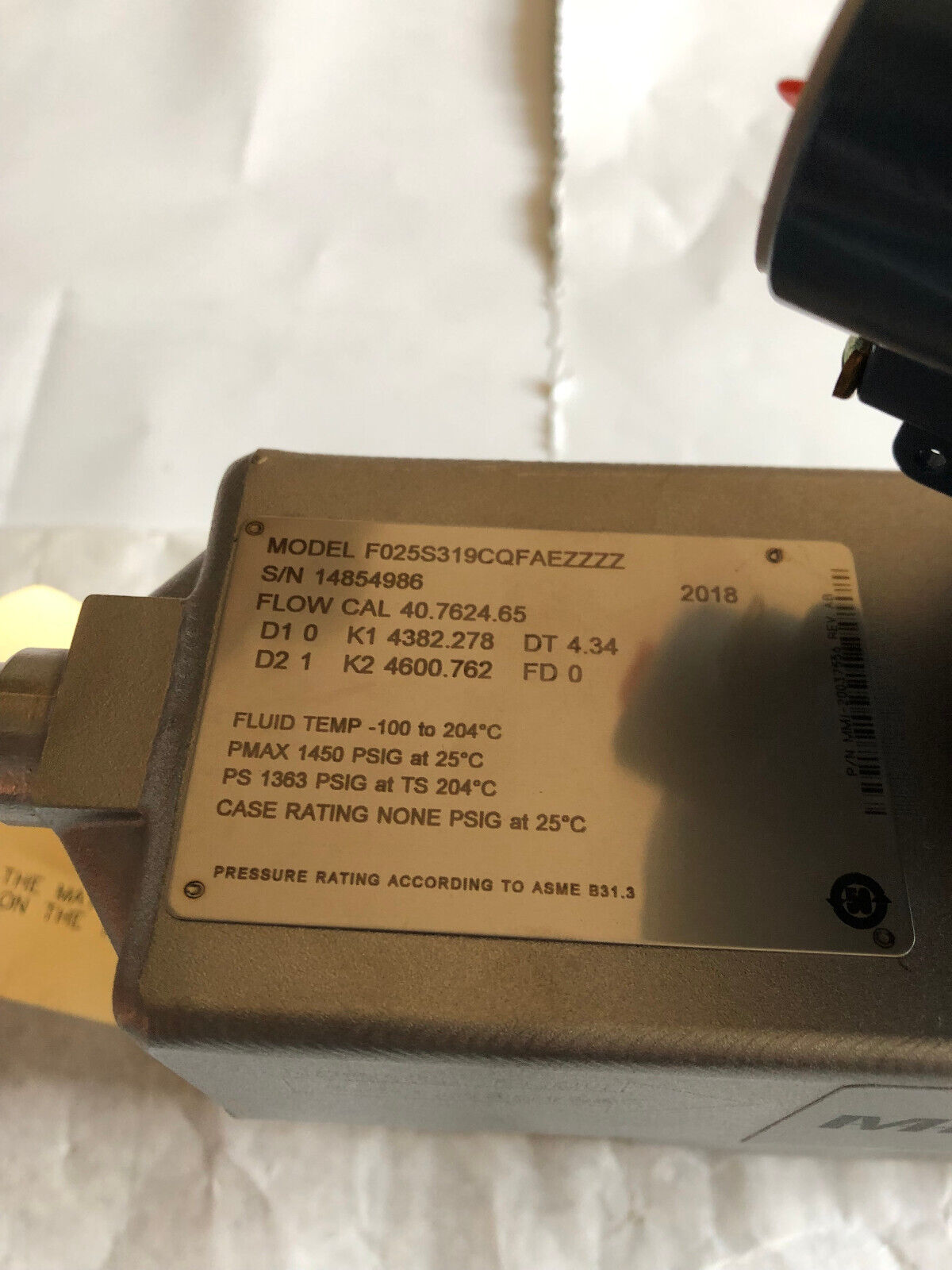 New Micro Motion F025s319cqfaezzzz Csa Dual Seal,Mass Flow Sensor,Flow Cal,An