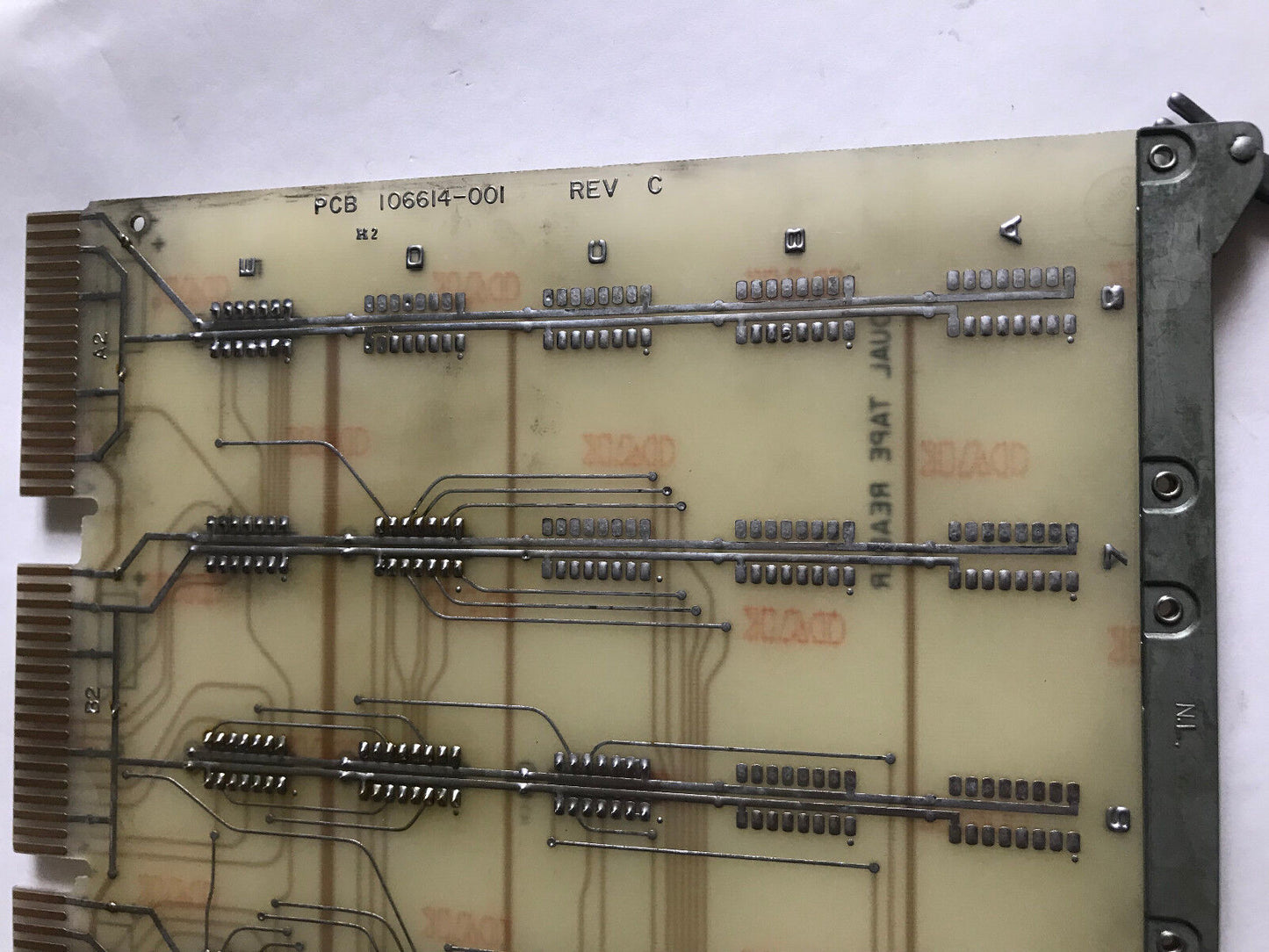Charmilles Andrews 106613-001 Board Pcb Dual Tape Reader 106613-Oo1 Rev F,Si
