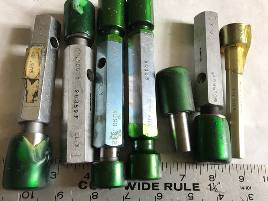 Lot Plug Gage Go Nogo Van Keuren .938,942,9370,96875,9375,90625,9375,9000,Es
