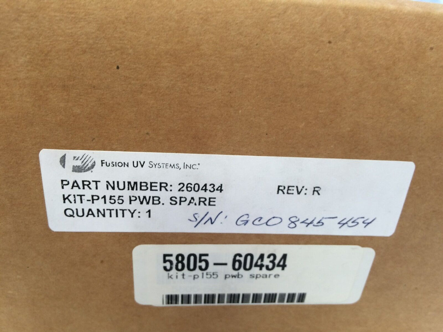 New Fusion Uv Systems F455,260434,038036 Rev Ap,038043 Power Supply Kit P155,Cw
