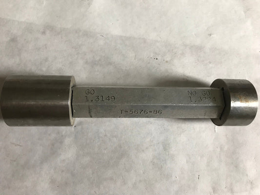 The Pipe Machinery Inspection Gage Go No Go Not Go  Plug Gage 1.3149 ,1.3224,Et