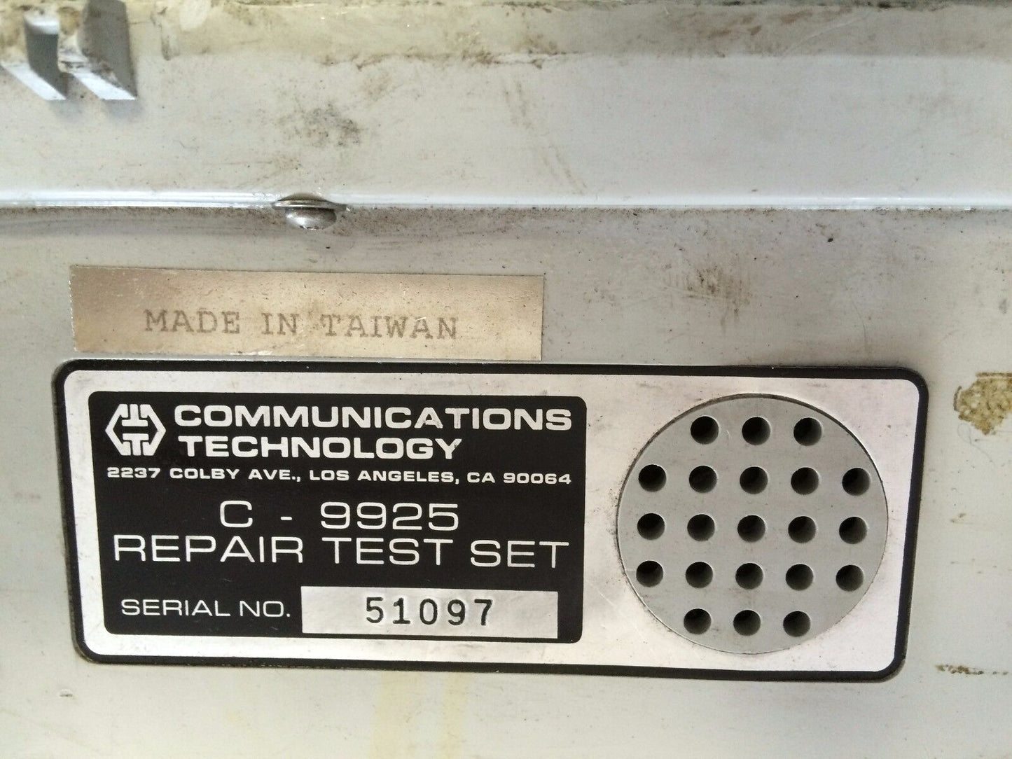 Communications Technology C-9925 Parker  Repair Test Set (Display Damaged!),Cy