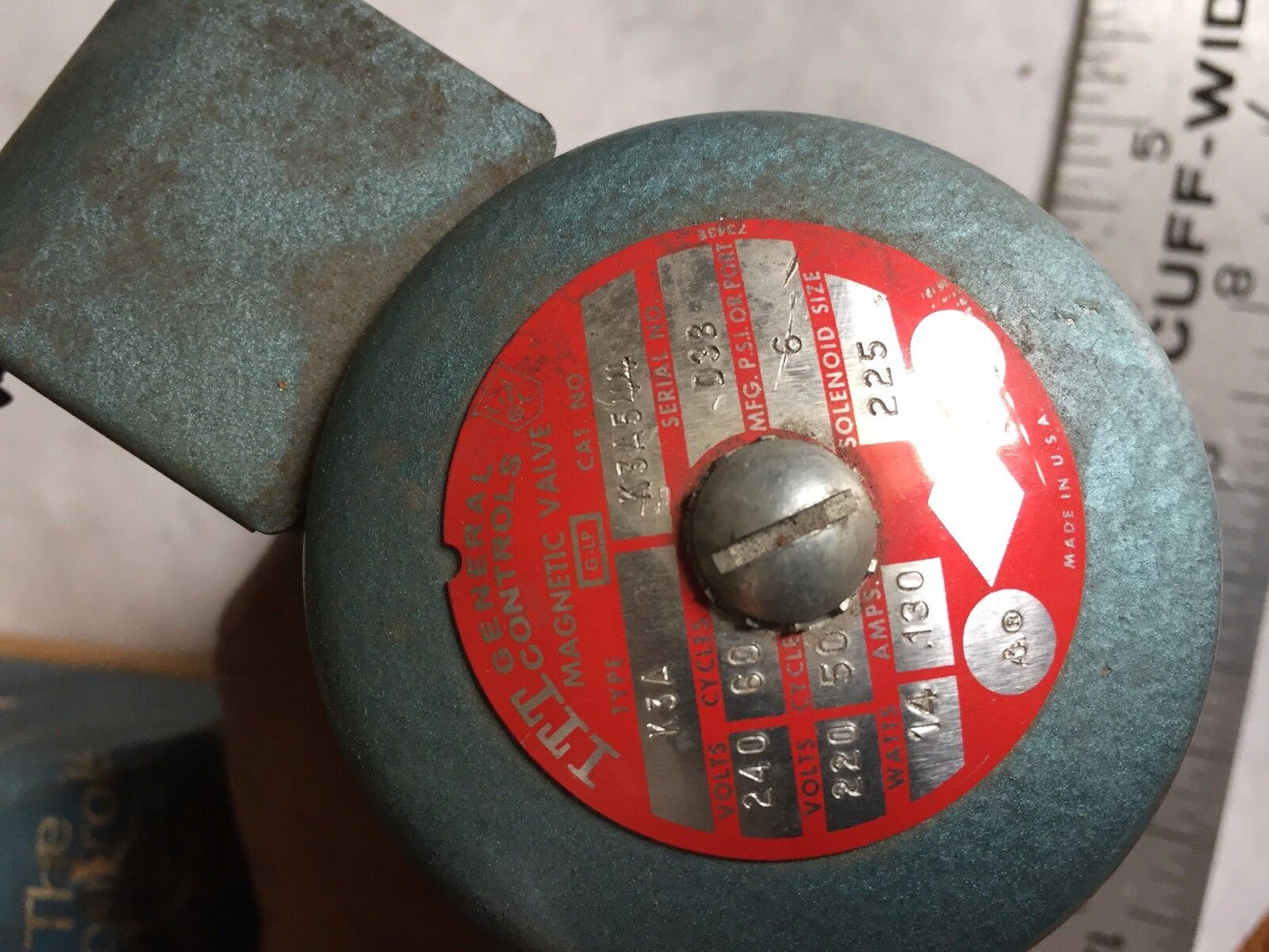 New Itt K3a544,Itt K3a,240V  Magnetic Gas Valve, 1/2" 6Psi Max,Br