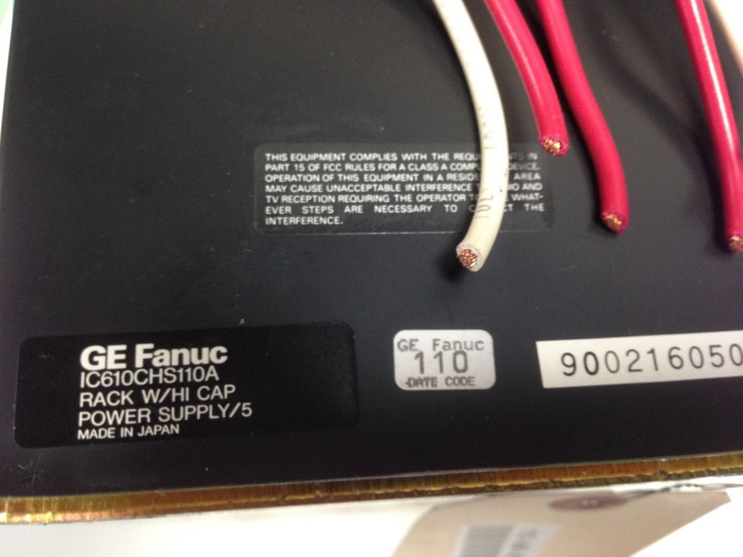 Ge Fanuc Ic610chs110a Plc System, Ic610cpu101c,Ic610mdl101a, Ic610mdl180a,Da