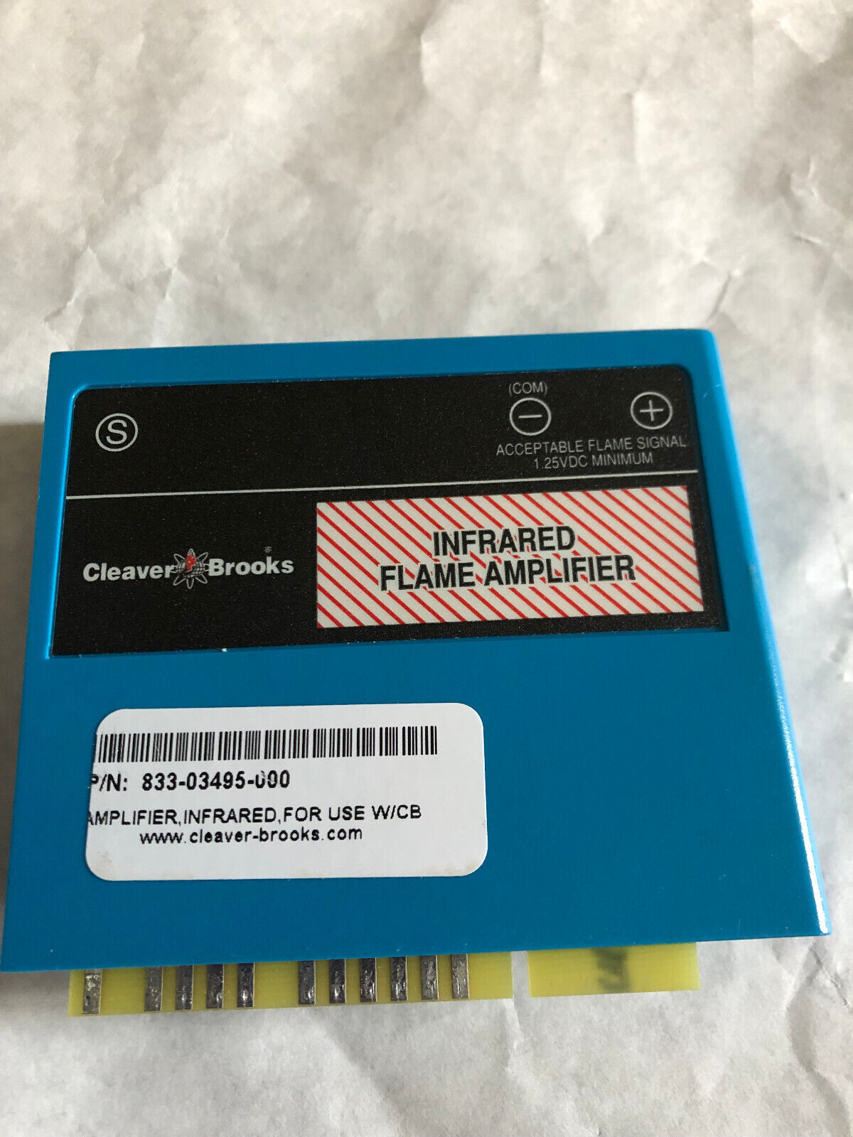 Cleaver Brooks 833-3495,Infrared Flame Amplifier,Sn,Av,Eu,Th