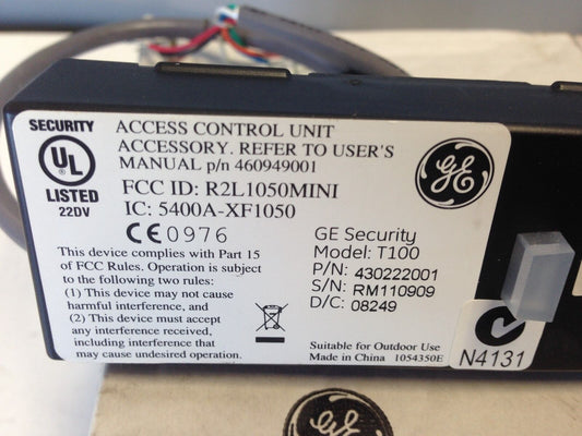 New Ge 430222001 Rdr,Ge T-100 Transition General Electric Security,Dl