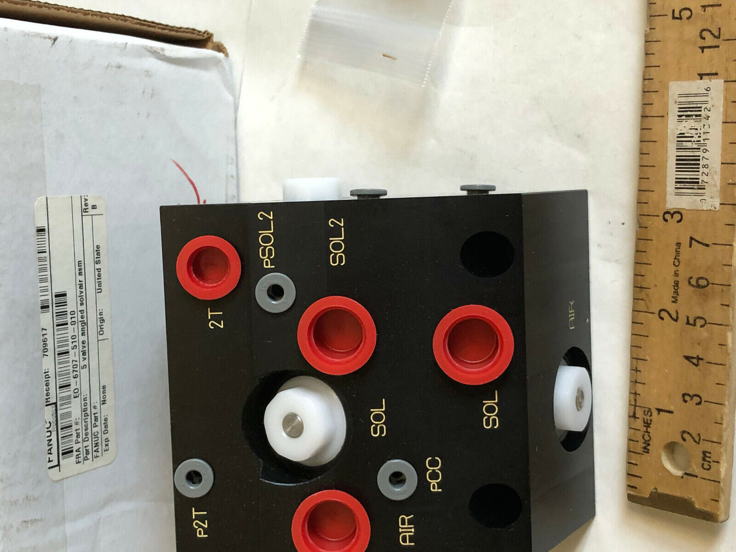 New Fanuc E0-6707-510-010,Eo-6707-510-006 Valve Angled Solvair Kates Mp-0149,Tk