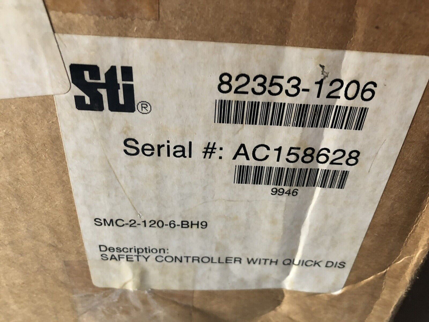 New Sti 82353-1206 Safety Mat Controller W/Quick Disconnects,Smc-2-120-6-Bh9,Ae