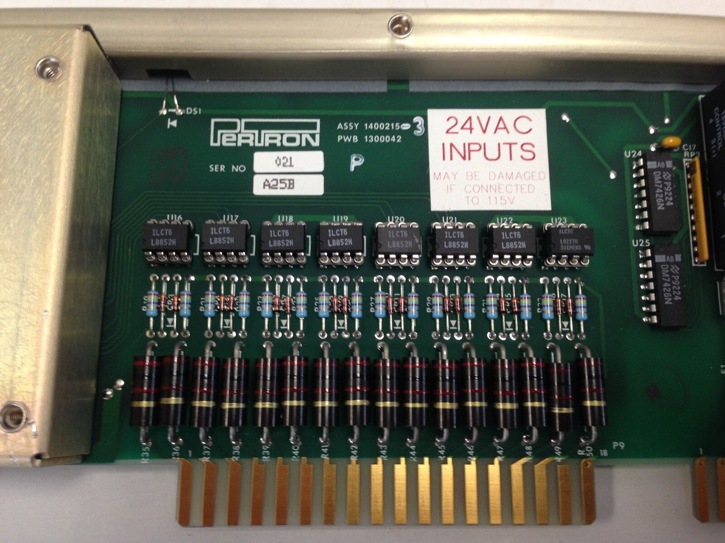 Pertron 1400215-3,Pwb 1300042 1400215 24Vac Input/Output Distribution Board,Dk