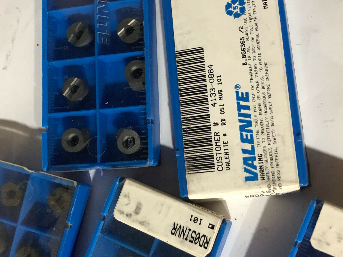 New Lot 50 Valenite 4133-0884 Carbide Inserts,Grade 101 Rd05invr,Sv