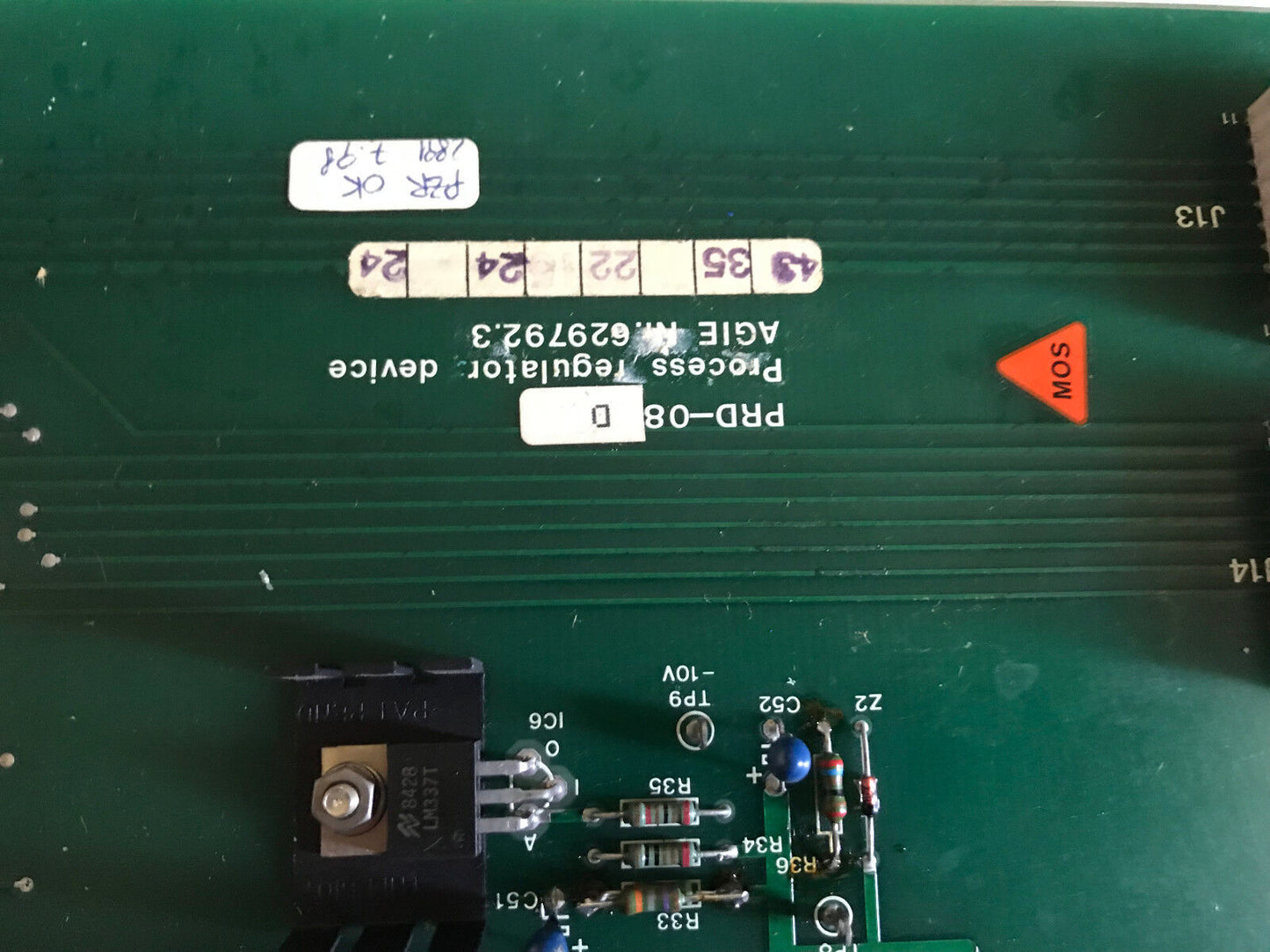 Agiepuls Mm Wire Edm Agie 629792.3,Power Module Prd-08 D Process Regulator,Ag