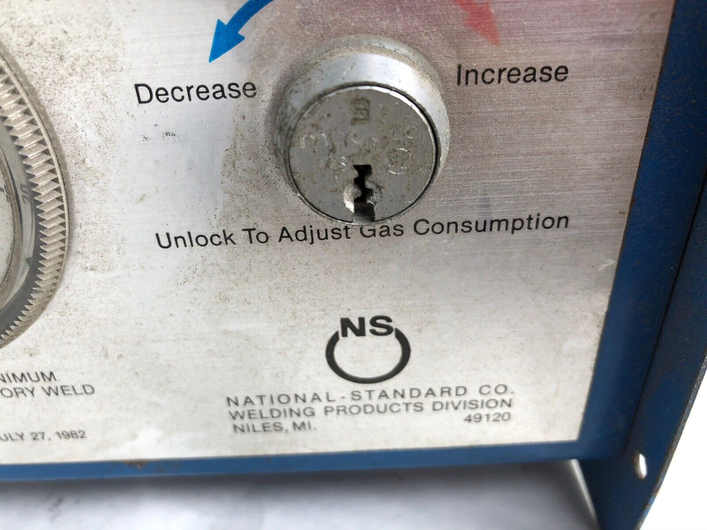 National Standard 16692 Inert Gas Control No Key, 100-Psi  Npt 1/4",Hf