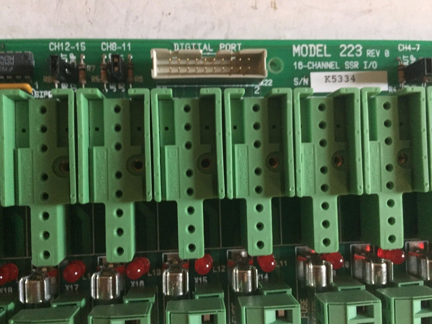 New Sciemetric 223,Sciemetric Model-223 16-Channel Ssr I/O Board,Ss