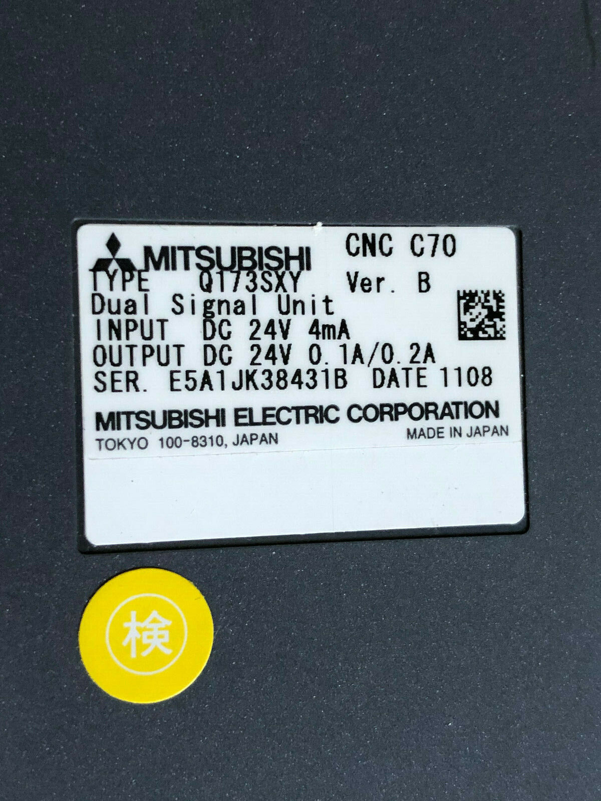 New Mitsubishi Electric Q173sxy Cnc C70, Q173nccpu-S01,Ncio Dual Signal Unit,Tl