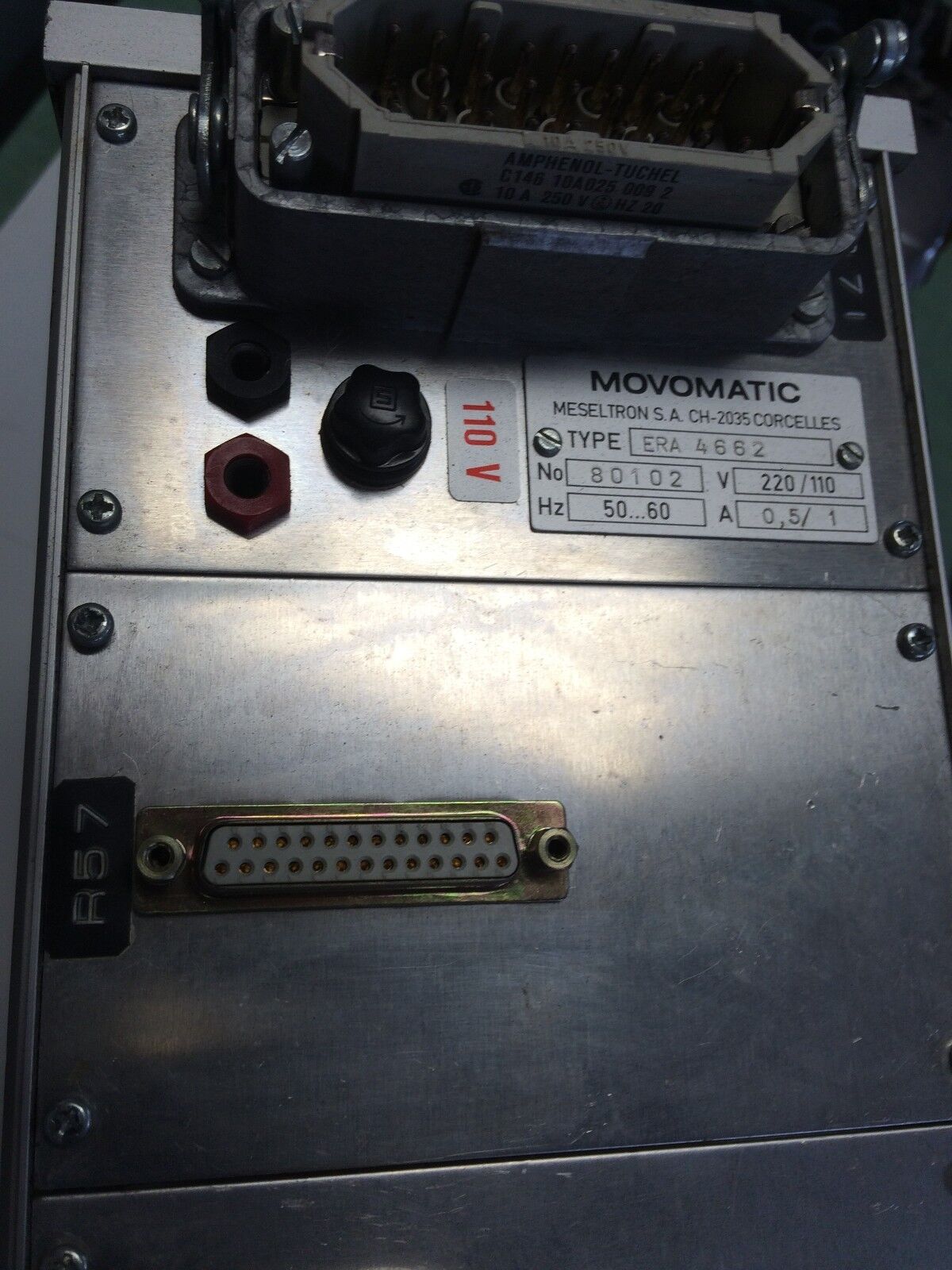 Motortronics Era-4662 Gage Amplifier Movomatic,Pc3179 A,Gnd,Oscillator,By