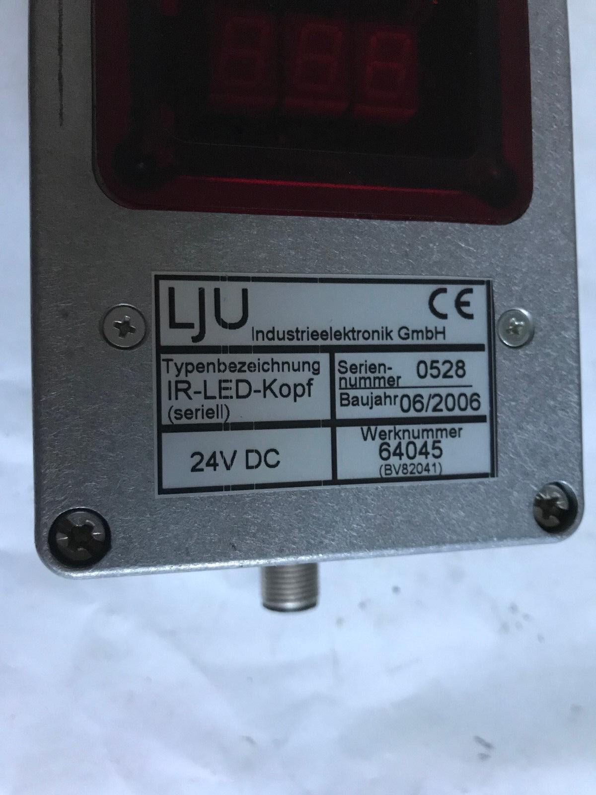 New Lju Ir-Led-Kopf Weight Scale 3-Digit Dro 24V Dc  Werknummer 64045,Et