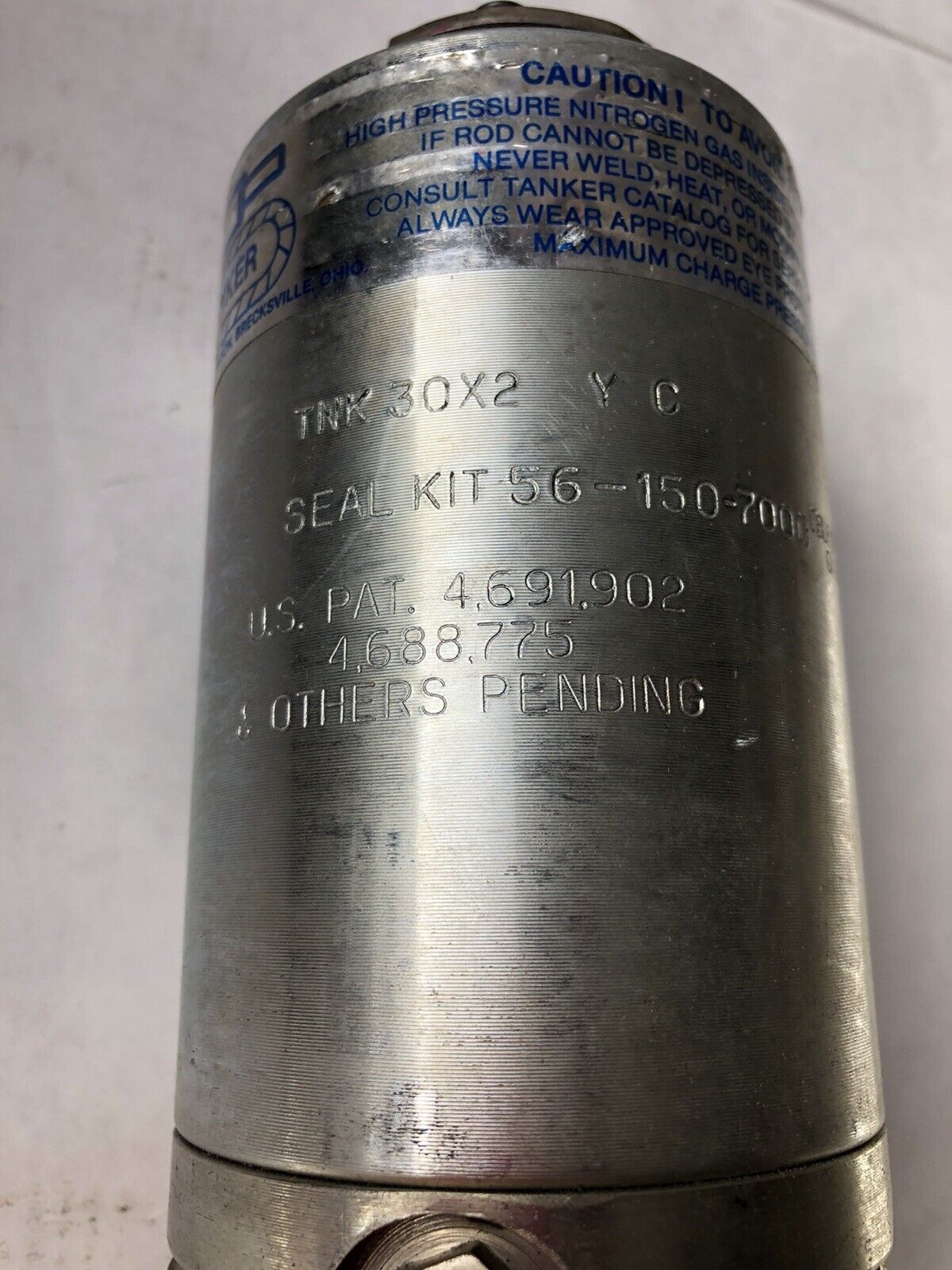 New Teledyne Tnk-30 X 2 Y C 56-150-7000 Nitrogen Gas Spring,4,691.902,Ag