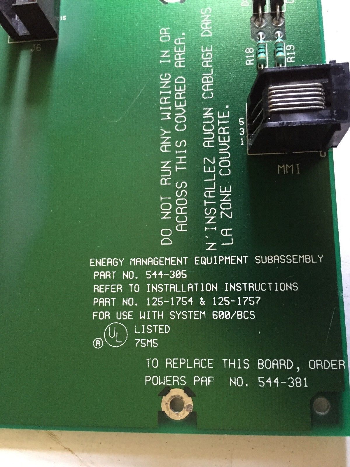 Landis & Gyr 544-305,4 602 343,125-1754 Powers System 600 Unitary,544-381,Bd,Bt