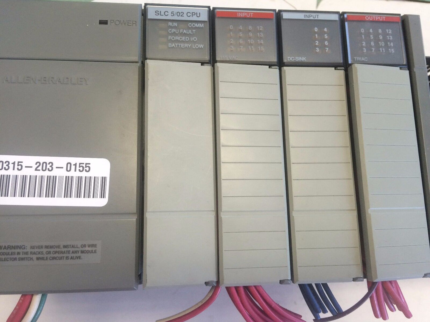 Allen Bradley 1746-P2,1747-L524,1746-A10,Slc 500 Plc System,Cpu,I/O Module,Cx