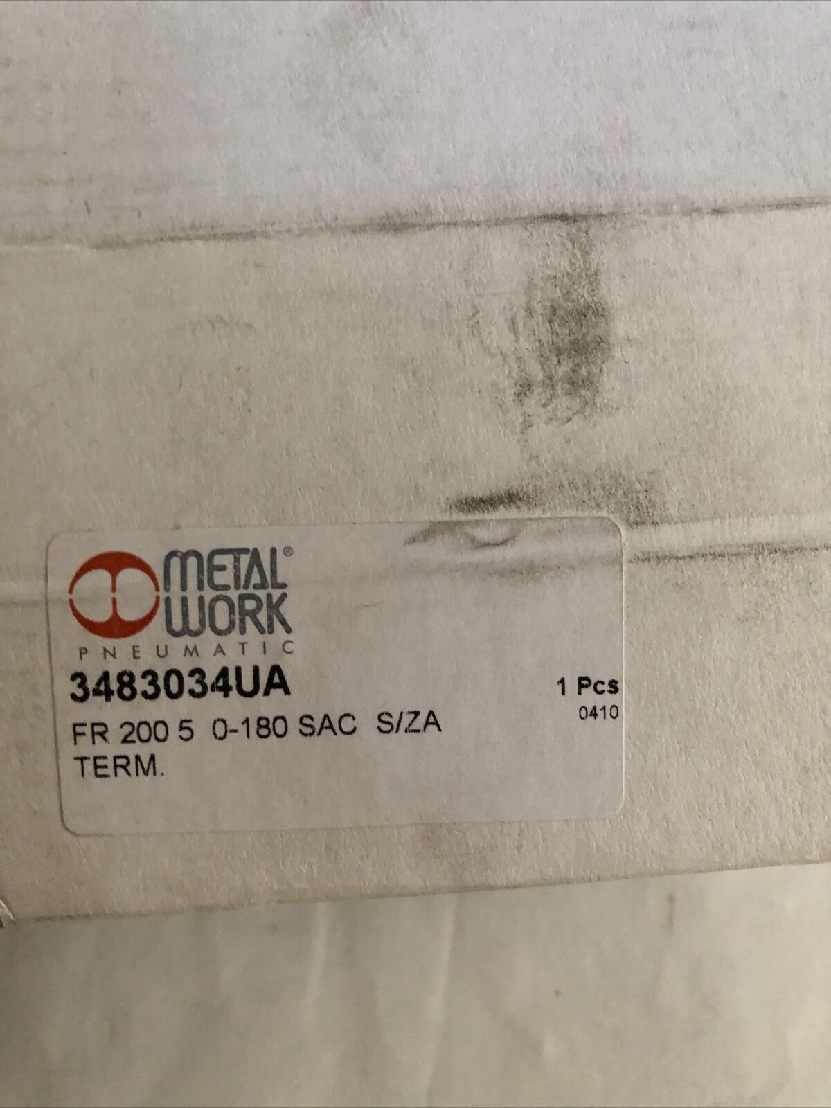 New Metal Work Fr 200 5  3483034Ua Pneumatic Filter Regulator, 0-180 Psi,Dc