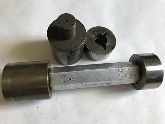 Lot The Pipe Machinery Go No Go Plug Gage 1.880 1.890 1.873,Ac