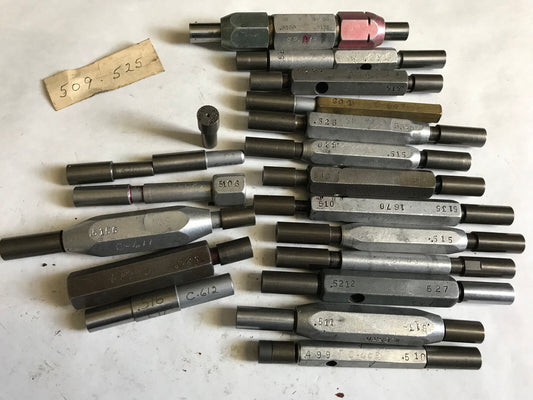Lot 17 The Pipe Machinery Go No Go Plug Gage,.509,.525,.5204,.515,.528,.5345,Et