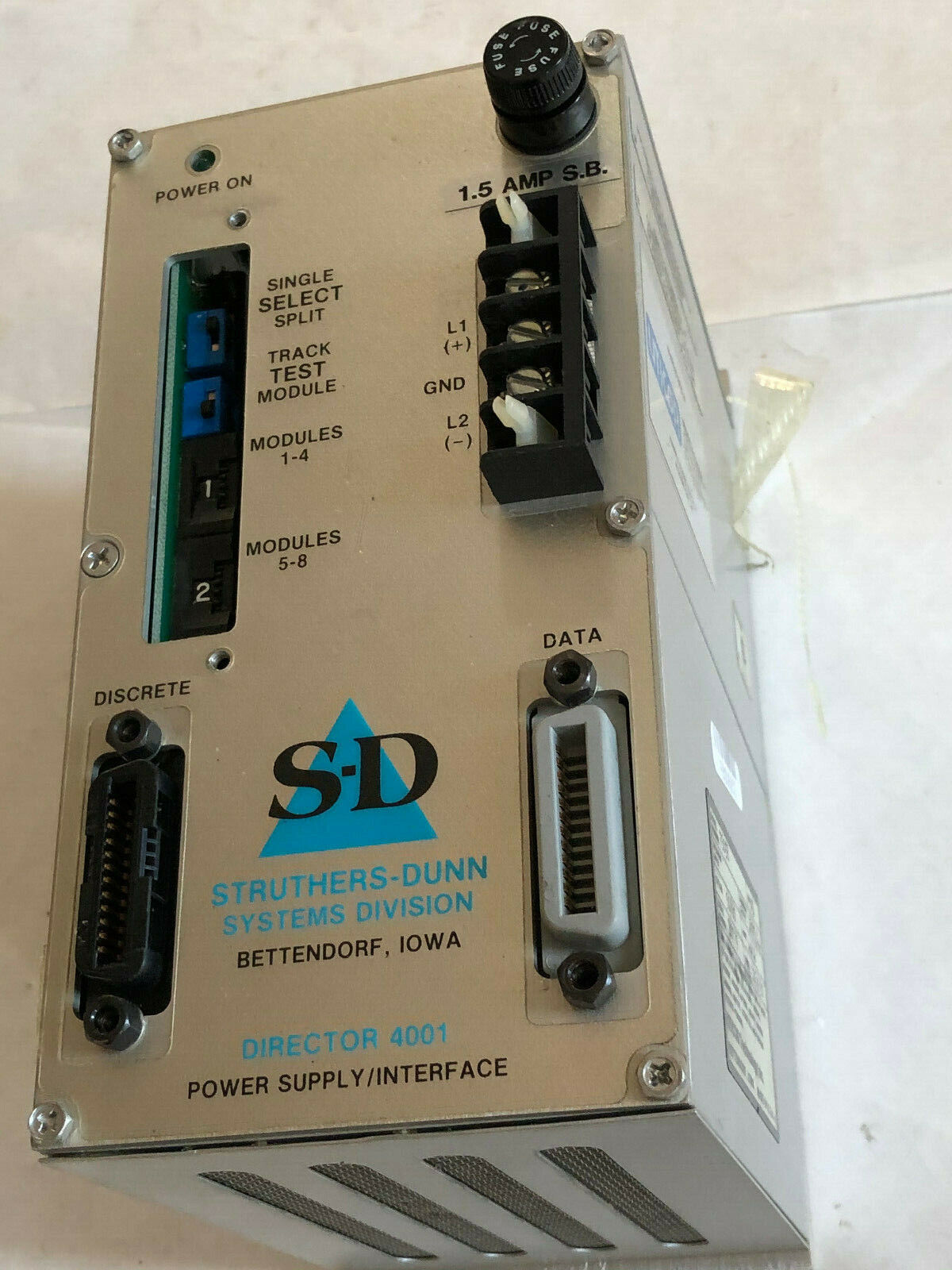 Uticor 75C58 Power Supply/Interface,S-D,Struthers-Dunn Director 4001,1.5A,Hc,Ev
