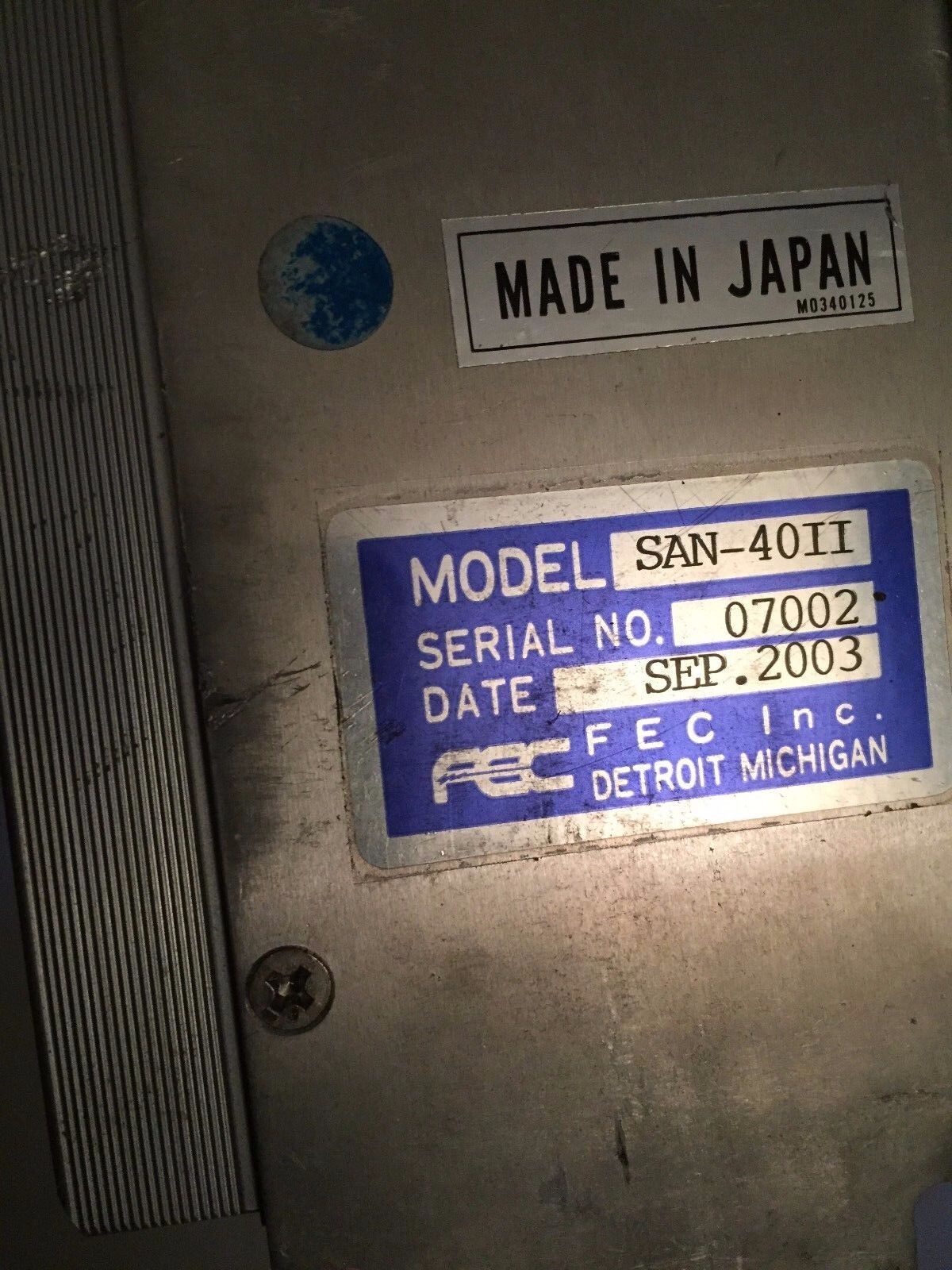 Fec San-40Ii,San40iim Axis Controller Ac200-220V Afc1500 San40ii,Bz