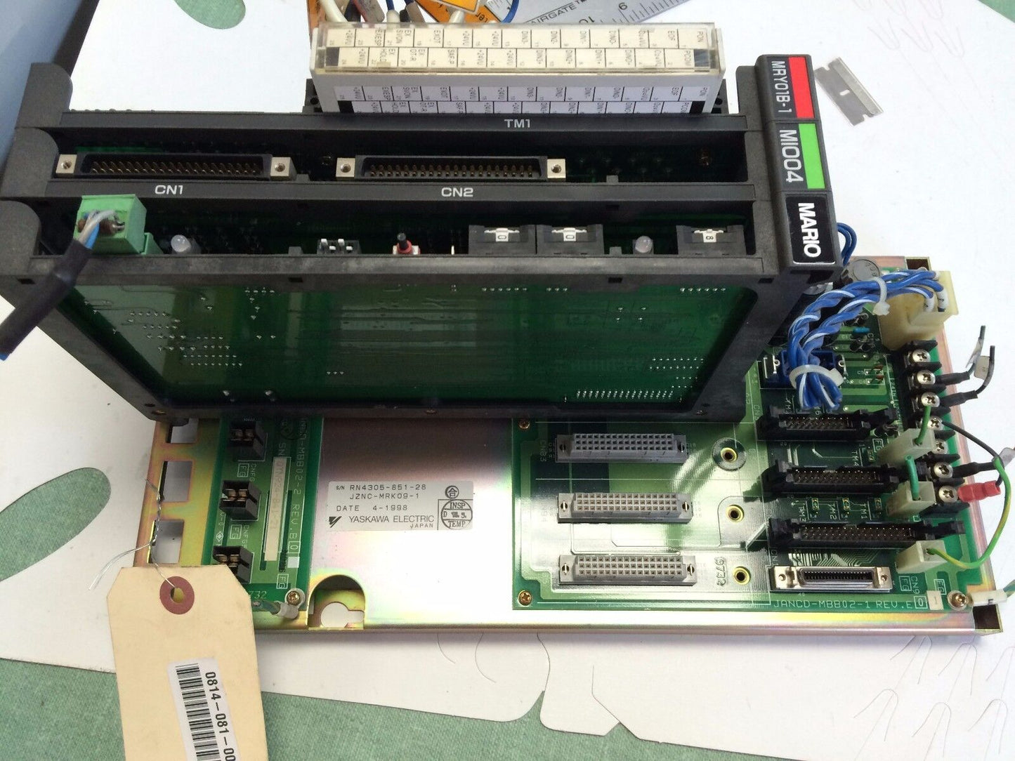 Yaskawa Jznc-Mrk09-1 Cnc Control,Mry01b-1,Mi004,Mario,M1004,Jancd-Mbb02-1,Cg