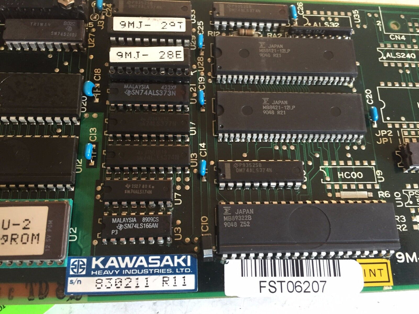 Used Kawasaki 9Mj-21,Kawasaki 9Mj-31 Mj-11 Pc Board Control Card  1697220,Az