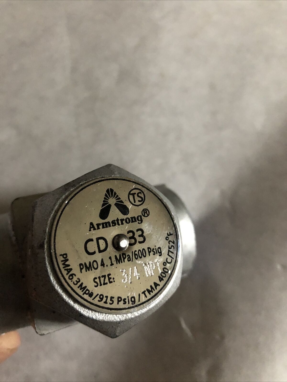 New 3/4" Npt Armstrong Cd33 4.1Mpa 600Psig Disc Steam Trap,Bz,Bl