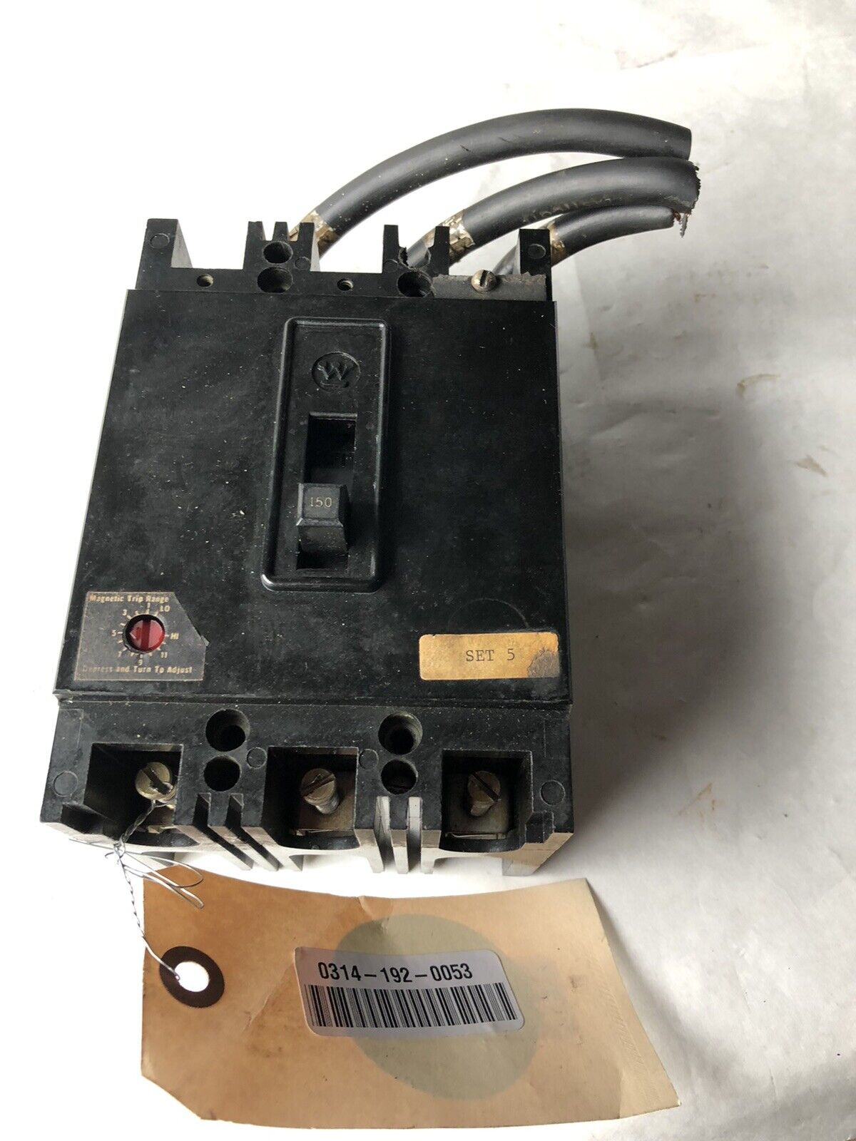 Westinghouse 57-E-4664,150 Amp Circuit Breaker, 600 Vac, 3-Pole,150A,3 Phase,Ag