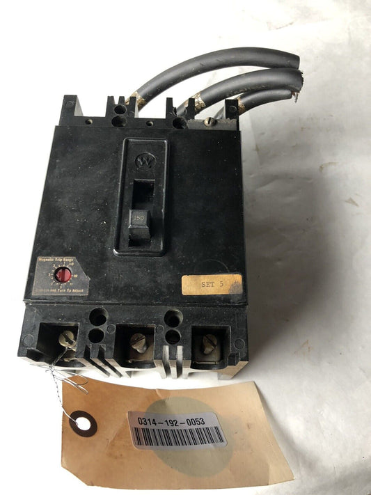 Westinghouse 57-E-4664,150 Amp Circuit Breaker, 600 Vac, 3-Pole,150A,3 Phase,Ag