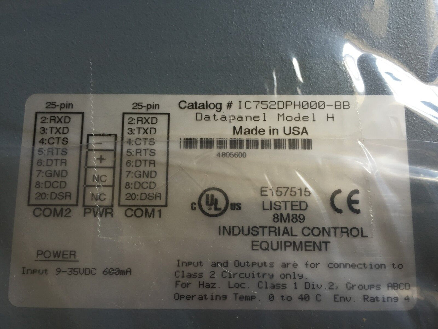 New Fanuc Ic752dph000-Bb, Ic752 Skt003 Dd,Dph000 Datapanel Cables Wincfg,Cl