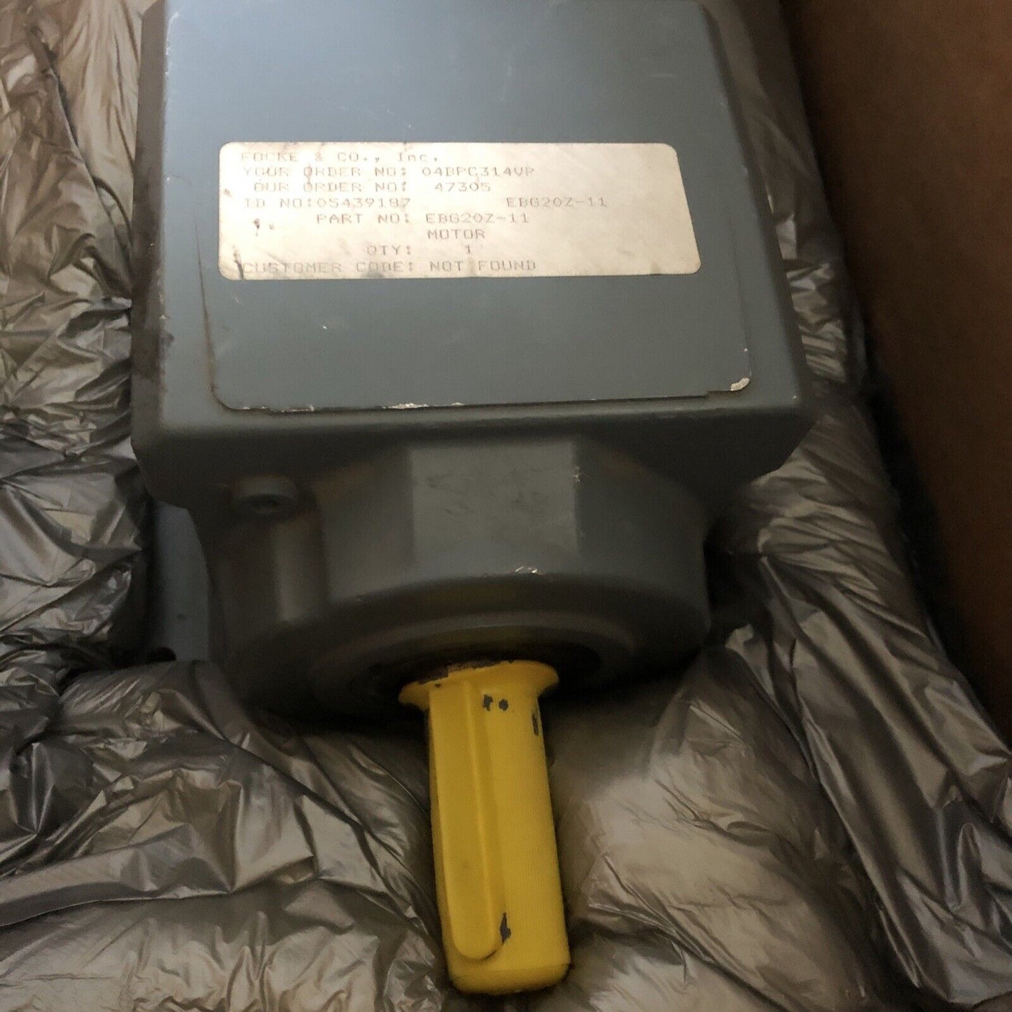 New Focke Ebg20z-11,1938274 Gear Drive Motor,M 1938274,Bu