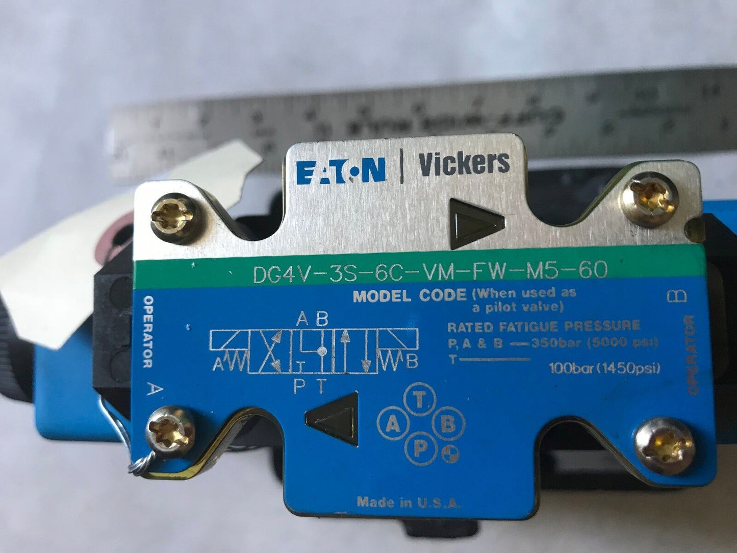 Vickers Dg5v-8-S-4C-Vm-Fw-M-10,Eaton Dg4v-3S-6C-Vm-Fw-M5-60 Hydraulic Valve,Ei