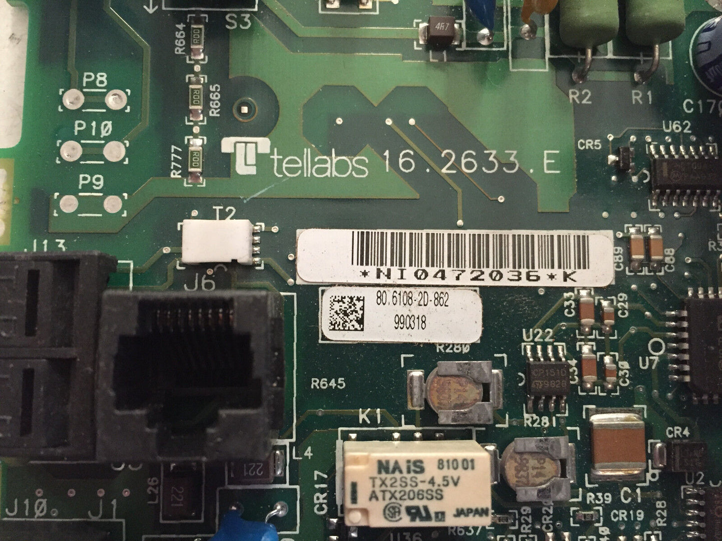Tellabs 16.2633.E,Tellabs 16.2628.E,16-2633-E Board,16-2628-E,Cr